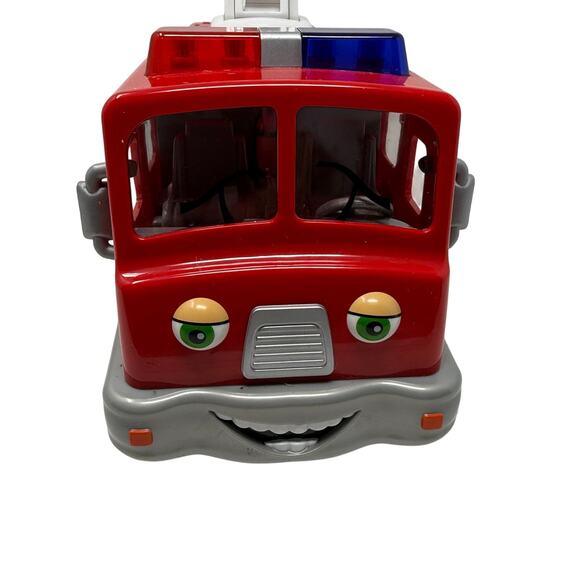 Chevron Cars Fuller Fire Truck No.42 Red Ladder Toy Vehicle Y2K Collectible - Picture 6 of 10